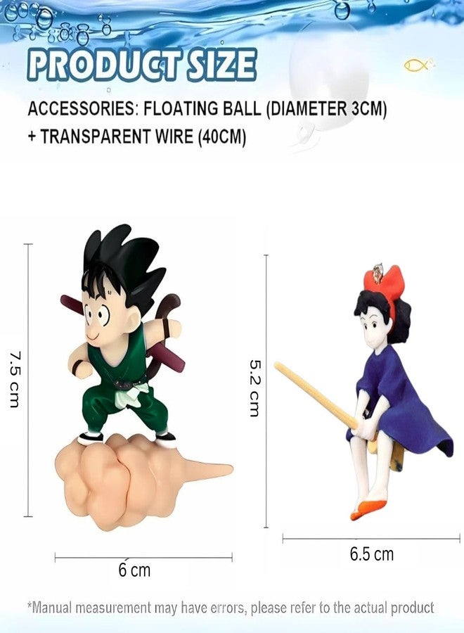 VAYINATO® 2 Pcs Combo - Floating Little Witch & Gugu (Random Color) Aquarium Decorations Landscaping Fish Tank Toy - Cute and Lifelike Ornaments for a Magical Underwater World by Petzlifeworld - Image 4